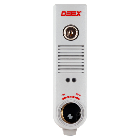 DETEX Stand Alone Surface Mount Alarm, Exit Alarm, Gray, #12 Key EAX-500 GRAY W/#12 KEY